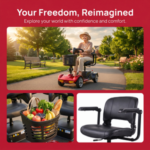 <span class=keywords><strong>Scooter</strong></span> électrique pliable à 4 roues, certifié CE, <span class=keywords><strong>pour</strong></span> personnes âgées, capacité de charge 150 kg, 500 W, double moteur, siège rotatif et réglable - Product Image 2