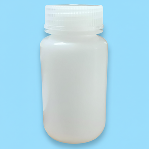 Botella de reactivo de 250ml, boca ancha, HDPE, envoltura individual estéril, botella de reactivo de HDPE de grado de laboratorio con boca ancha estéril - Product Image 1