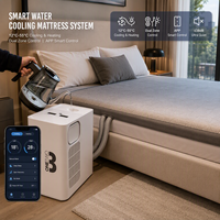 Surmatelas rafraîchissant à double zone OEM avec système de contrôle climatique intelligent pour lits Queen et King