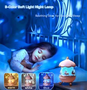 OTHC WH-E11 <span class=keywords><strong>Baby</strong></span> Night <span class=keywords><strong>Light</strong></span> Projetor Ambiente Humor Luz 8 Som Film Star Projetor Presente para 2-9 Anos de Idade Meninas Sala - Product Image 3