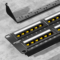 Panneau de raccordement CAT 5E RJ45 48 ports Cat5E, accessoires réseau de haute qualité