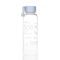 Bouteille d'eau en verre borosilicaté de sport pour l'eau