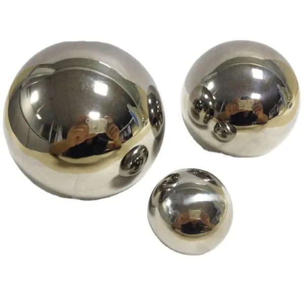 wholesale 100mm 150mm 200mm garden stainless steel hollow ball for outdoor
