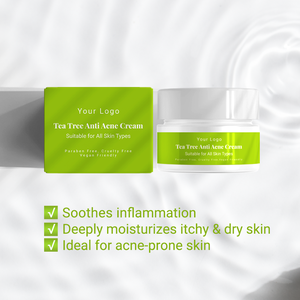 OEM ODM SEDEX <span class=keywords><strong>AUDIT</strong></span> arbre à thé Crème pour le visage Crée une crème anti-acné pour la peau <span class=keywords><strong>d</strong></span>élicate - Product Image 2