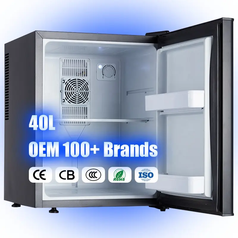 Tủ Lạnh Mini Nevera Tích Hợp Tủ Lạnh Mini Không Đóng Băng 40L Cho Khách Sạn Tủ Lạnh