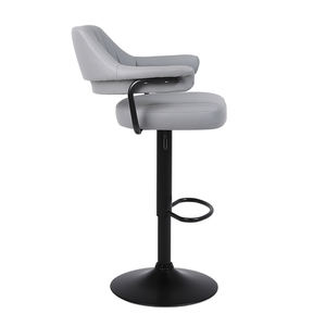 <span class=keywords><strong>Tabouret</strong></span> <span class=keywords><strong>de</strong></span> <span class=keywords><strong>bar</strong></span> pivotant, chaise d'îlot, siège <span class=keywords><strong>de</strong></span> remplacement, tabourets hauts en cuir et acier, modernes, confortables, <span class=keywords><strong>avec</strong></span> accoudoirs, <span class=keywords><strong>pas</strong></span> <span class=keywords><strong>cher</strong></span> - Product Image 3