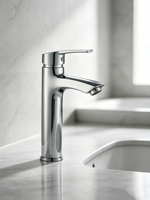 Robinet de lavabo haut NES-CA9106 pour eau chaude et froide, robinet de lavabo surélevé pour salle de bain, robinet de lavabo à poser allongé
