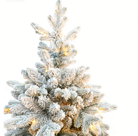 PE PVC Metallrahmen Stehender Personalisierter Umweltfreundlicher Künstlicher Weihnachtsbaum Mehrfarbige LED-Lichter Außendekoration