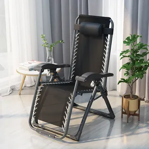 Chaise d'extérieur pliante en métal, fauteuil de bureau à faible gravité, de luxe