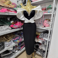 Robe longue élégante noire simple style bandage, coupe trapèze, respirante, chic et féminine, nouvelle collection été, style européen et américain pour femme