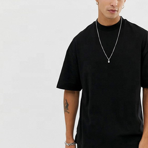 Camisetas al por Mayor de Alta Calidad, Camisetas Extra Grandes al por Mayor, Camisetas con Impresión Personalizada, Camisetas Unisex Lisas de Algodón 100%, Camiseta Negra - Product Image 3