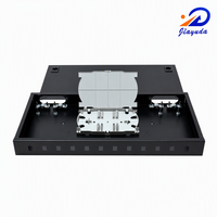 Caja de Terminación de Fibra Óptica de 12 Puertos para Montaje en Pared, Vacía, SC Simplex LC Duplex, Panel de Conexión, Acero Laminado en Frío de 0.8mm, 430x200x44mm