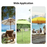 JH-Mech Porte-parapluie de pelouse extérieur Portable Résistant au vent Antirouille En acier inoxydable Parapluie de plage Ancre de sable