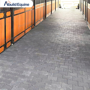 工厂直销防滑橡胶狗骨砖 23-45 毫米厚 黑色/红色/灰色/绿色 适用于马厩通道 - Product Image 5