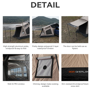 ADA OVERLAND Promotion : Annexe extensible pour tente de toit ABS et aération étanche ADA-PSQ160, Tente arrière de voiture ADA-PSQ160 - Product Image 3