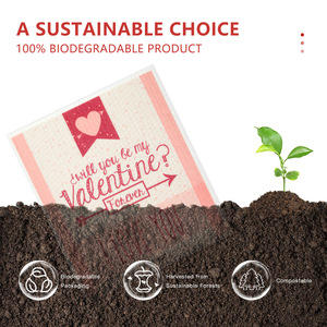 Juego de Tarjetas de Felicitación para el Día de San Valentín, Diseño Romántico con Corazón, Tarjetas Impresas para Parejas, Regalo para Ocasiones Especiales - Product Image 4