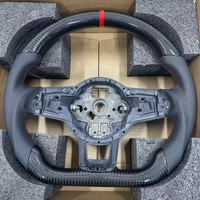 Volant sport en fibre de carbone pour Volkswagen VW Golf 5 6 7 R MK5 MK6 MK7 MK7.5 Gti Polo Passat CC B8 B6
