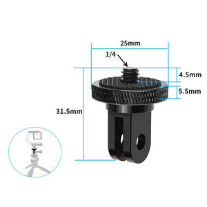 Adaptador de montaje de mini trípode con tornillo de 1/4 pulgadas para Hero 9 8 7 6 Session <span class=keywords><strong>SJCAM</strong></span> <span class=keywords><strong>SJ4000</strong></span> Xiaomi Yi accesorio de cámara de acción - Product Image 6