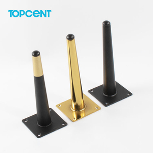 TOPCENT 철 가늘게 한 훈장 지원 기계설비 가구 발 크롬 금속 소파 다리