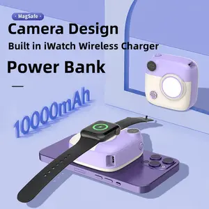 2024 Trends Elektronische Technologie I Watch Wireless-Ladegerät PD20W 15W 10000mAh Magnetic Wireless Power Bank Für iPhone15 Pro max