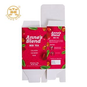 Boîtes <span class=keywords><strong>d</strong></span>'emballage pour café en conserve personnalisées en carton blanc imprimé, écologiques, pour feuilles de thé, avec fermeture à rabat et fond plat pour expédition - Product Image 4