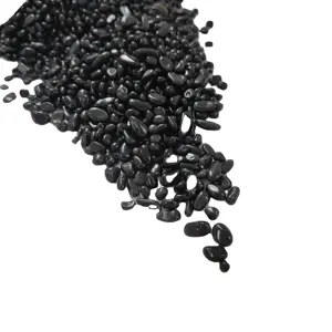 ขายส่ง สีดำนิลมังกร-หินอัญมณีธรรมชาติสีดำหินกลม,ก้อนหินกลมบำบัดเศษหินสำหรับขายส่ง