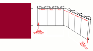 Nhôm Linh Hoạt Folding Panel Hiển Thị Portable/3X4 Folding Panel Hiển Thị - Product Image 5