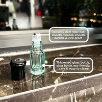 En stock – Flacon de parfum cylindrique en verre de 3 ml et 6 ml avec applicateur roll-on, atomiseur de parfum, flacon d'huile essentielle pour voyage