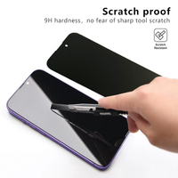 Film de Protection d'Écran Anti-Espion en Verre Trempé Intégral pour Téléphone Portable iPhone XS 11 12 13 14 Plus 15 16 17 Pro Max