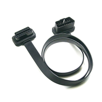 Câble OBD 12V mâle-femelle 16 broches, forme plate, câble OBD2 assemblé, câble d'extension OBDII de SETOCONT ST-SOC-511A 60CM