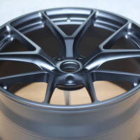 Jantes en alliage d'aluminium forgé JWYC 6061-T6 à cinq branches, 17-22 pouces, 5x114.3/5x100, légères, ajustement décalé, finition argentée, pour WRX STI