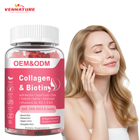 Compléments alimentaires en gommes de collagène avec biotine et kératine pour les soins de la peau, des cheveux et des ongles