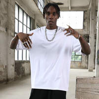 Vente en gros 100% coton tricoté surdimensionné T-shirt lourd personnalisé 3D pour mousse Logo hommes unisexe écologique respirant