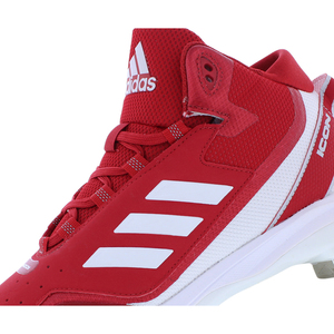 ADIDAS ICON 7รองเท้าเบสบอลของผู้ชายขนาดกลางสีแดง/ขาว/เงินสีเมทัลลิก | ของแท้100% - Product Image 3