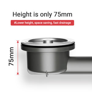 Le plus récent RV cuisine économie d'espace cuisine système de Drainage 4.5 "cuisine évier bouchon crépine SS 304 tuyau de vidange de haute qualité - Product Image 4