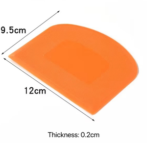 Hamur kazıyıcı kase gıda-güvenli plastik hamur kesici esnek tezgah ekmek hamur kek fondan için çok amaçlı gıda Scrappers - Product Image 2
