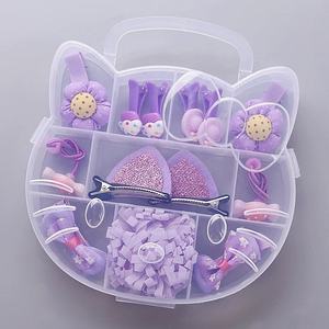 韩国女孩项链头饰礼品盒婴儿儿童发夹饰品套装 - Product Image 5