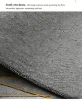 Tapis à lignes abstraites effet soie 6 pieds x 9 pieds, grand tapis de luxe résistant aux taches, tapis de salon moderne, sur mesure