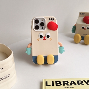 Coque de téléphone iPhone 15 Pro Max 14 en silicone souple avec petits emojis japonais et coréens, motif dessin animé, pour iPhone 13 - Product Image 4