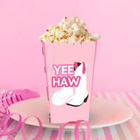 Boîtes à popcorn en papier personnalisées pour la décoration de fête sur le thème de l'anniversaire Xieli