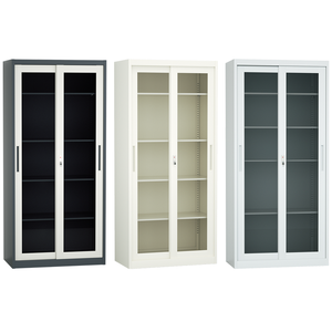 Armoire <span class=keywords><strong>de</strong></span> bureau multifonctionnelle verrouillable en métal avec porte en verre Classeur en acier au design moderne pour le bureau - Product Image 1