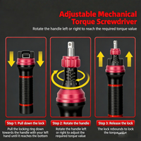 Tournevis dynamométrique mécanique de haute précision, entraînement 1/4, pour réparation industrielle, avec affichage numérique réglable, contrôle du couple, OEM Powerlift