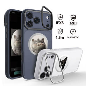 耐衝撃一体型キックスタンド DIYカスタマイズ画像 HD 4色 スマートNFC電子インクスマホケース iPhone 17 Pro Max用 - Product Image 1