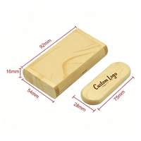 Flashdisk Kayu Custom Logo USB 2.0 3.0 OTG Tipe-C 8GB 16GB 32GB 64GB 128GB Pen Drive Hadiah Bisnis Kreatif Memory Stick