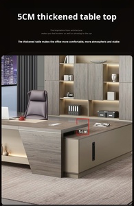 Chất lượng cao nội thất văn phòng điều hành Bàn l-hình văn phòng bàn ghế sản xuất tại Trung Quốc - Product Image 4