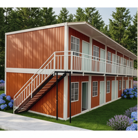 Maison conteneur pliable en acier robuste, maison préfabriquée modulaire mobile moderne pour logement d'urgence