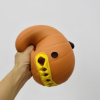 Peluche Citrouille d'Halloween 19CM, Jouet Anti-Stress à Rebond Lent, Cadeau Créatif pour Fêtes, 5 à 7 Ans