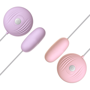 Vibrateur à balle rechargeable - 10 modes, coquille d'œuf avec télécommande filaire, longue durée 110 min, recharge USB, sextoy pour femmes en vrac - Product Image 1