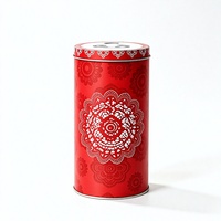 Boîte en étain ronde personnalisée avec logo, boîte en métal de qualité alimentaire, boîte en étain pour emballage cadeau avec motif imprimé personnalisé pour thé, bonbons, biscuits
