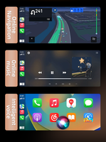 Tak ve Çalıştır 2'si 1 Arada Kablosuz CarPlay ve Android Auto Adaptörü, WiFi6 ve Bluetooth 5.4 Mini 2.5D Çinko Kutu, Kablolu Bağlantıyı Kablosuz Bağlantıya Çevirir
